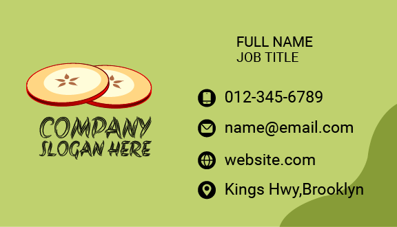 Sweet Apple Segments Business Card