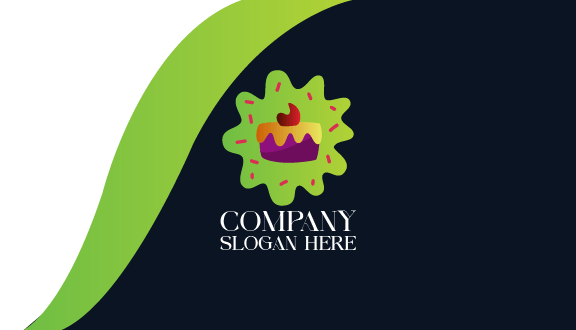 Süße Eleganzkuchen Visitenkarte