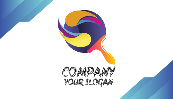 Swirling Colors Artist Business Card