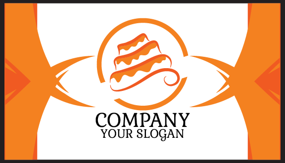 Geschmackvolle Orangenkuchen Visitenkarte