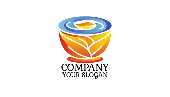 Tarjeta De Visita Con Cuenco De Hojas De Té