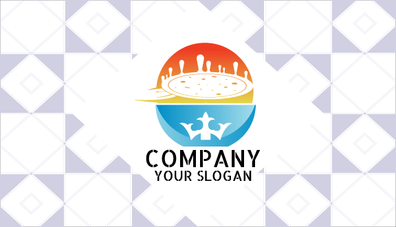 Thin Crusty Pizza Business Card