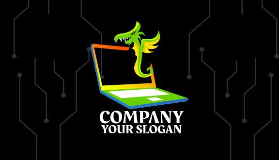 Cartão De Visita Emocionante Para Laptop