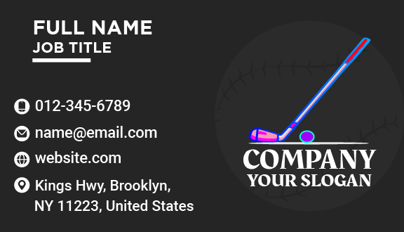 Tiny Ball Hockey Business Card