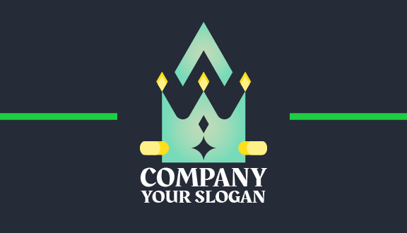 Tarjeta De Presentación Con Corona Tradicional