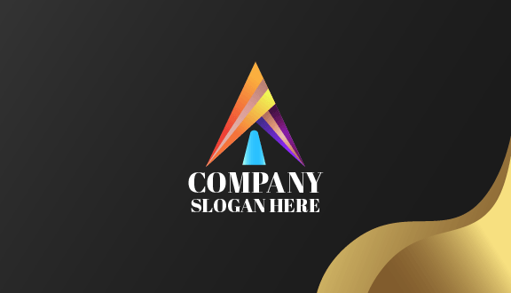 Triangle Pattern Art Business Card