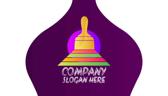 Triangle Shaped Painter Business Card