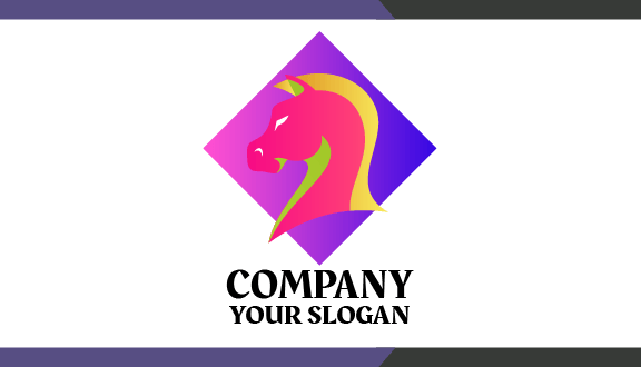 Tarjeta De Presentación Con Crin De Caballo Recortada