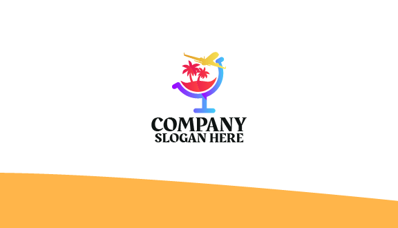 Kartu Nama Globe Travel Tropis