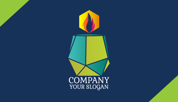 Türkisgrüne Kerzen-visitenkarte