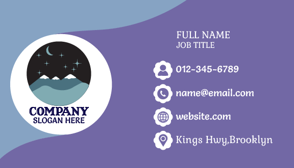 Twinkle Winter Sky Business Card