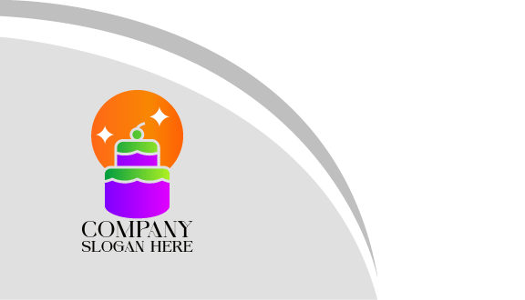 Zweistufige Kuchen Visitenkarte