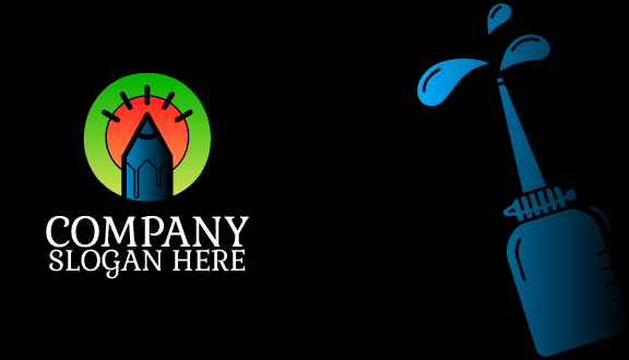 Cartão De Visita Lápis De Artista Vibrante