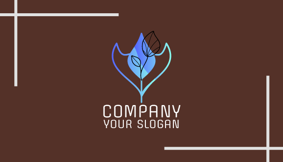 Tarjeta De Presentación Estética Azul Vibrante