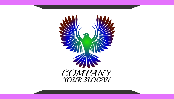 Cartão De Visita Pássaro Gigante Vibrante