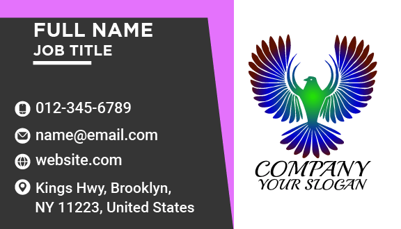 Vibrant Giant Bird Business Card