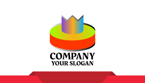 Tarjeta De Presentación De Hockey Con Degradado Vibrante