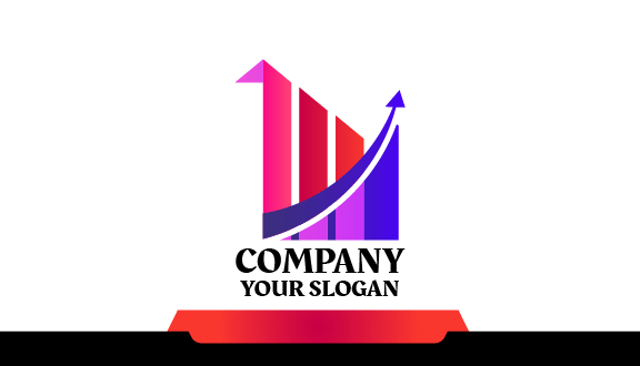 Tarjeta De Presentación Gráfica Vibrante Para Contadores