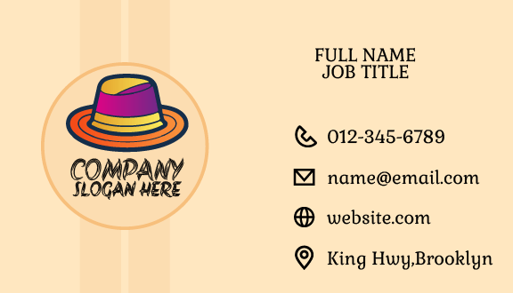 Vintage Hat Business Card