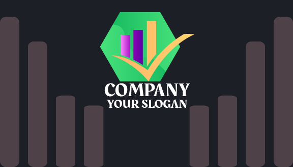 Tarjeta De Presentación De Contador De Barra Violeta