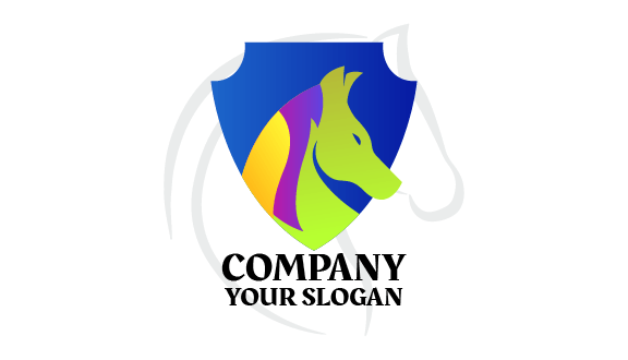 Tarjeta De Presentación Con Un Caballo Vívido