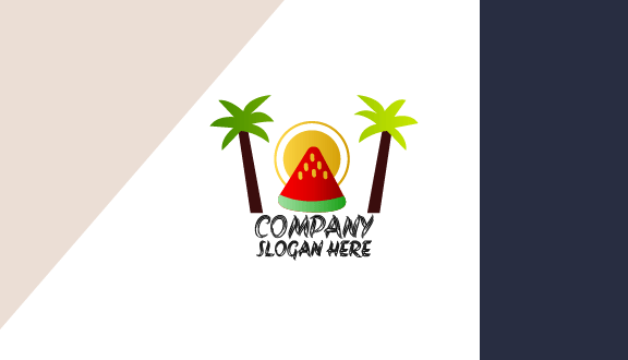 Kartu Nama Musim Panas Potongan Semangka