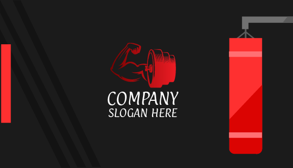 Tarjeta De Presentación De Fitness Para Levantamiento De Pesas