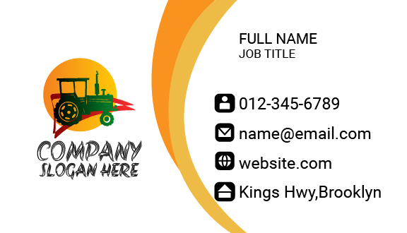 Well Built Tractor Business Card