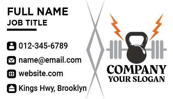 Well Equipped Fitness Business Card