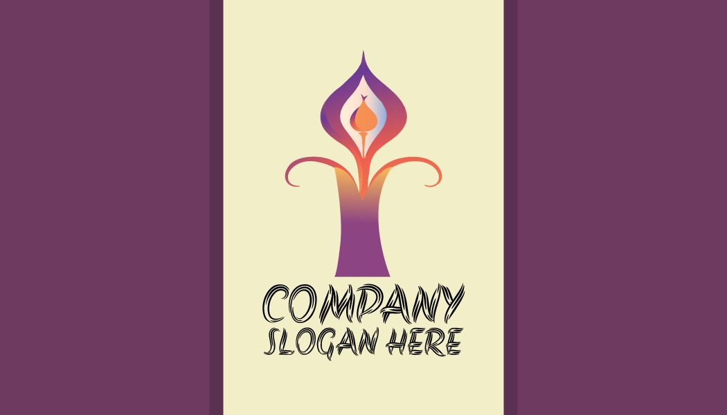 Wellnessorientierte Kerzen-visitenkarte