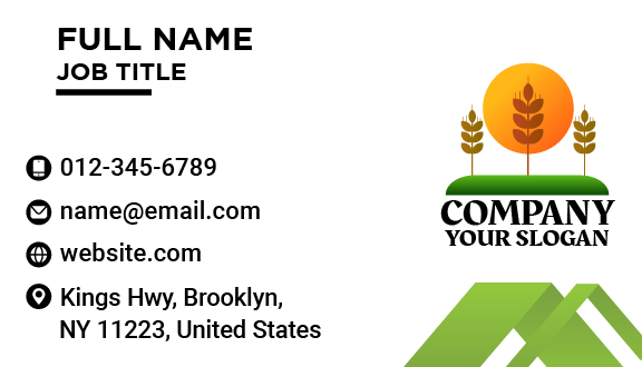 Wheat Agriculture Business Card