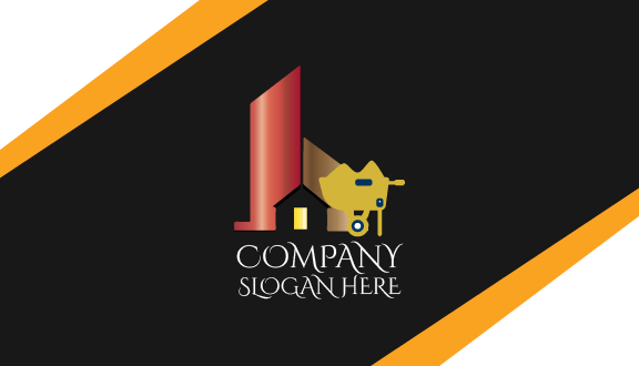 Carte De Visite De Construction De Brouette