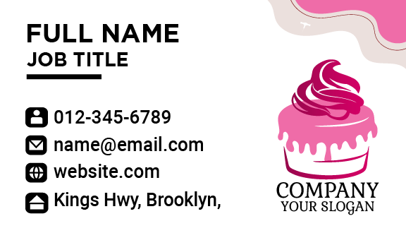 Whipped Cupcake Business Card