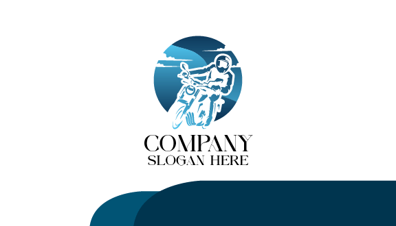 Kartu Nama Sepeda Putih