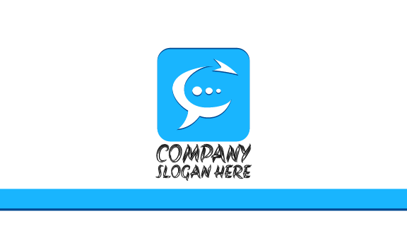 Kartu Nama Komunikasi Putih