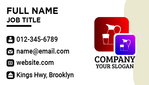 White Jug Dairy Business Card