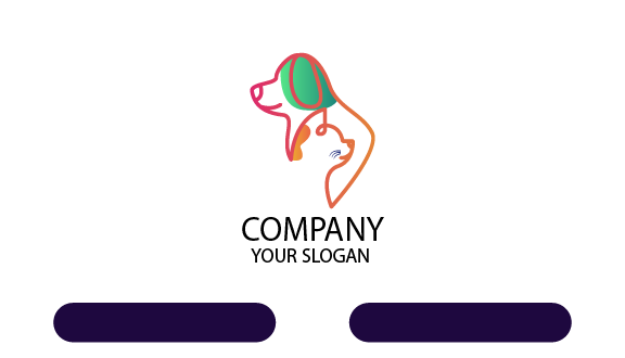 White Pet Business Card