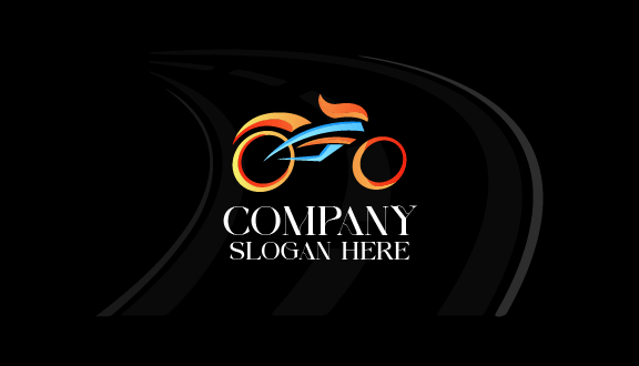 Kartu Nama Sepeda Tulisan Putih