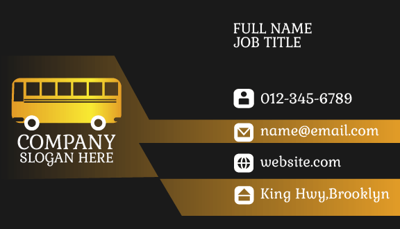 White Tire Bus Business Card