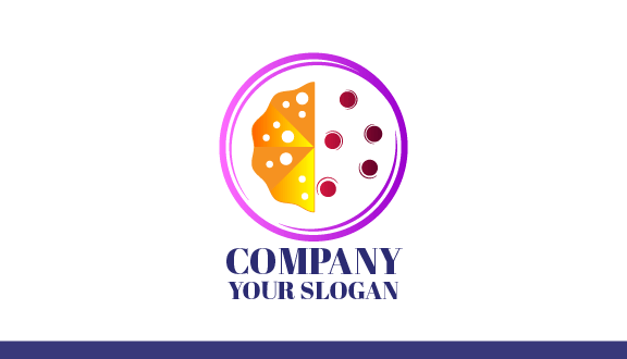 Biglietto Da Visita Per Pizza Con Guarnizione Bianca