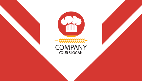 Visitenkarte Für Weiße Toque-Bäckerei