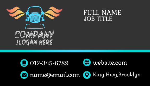 Winged Auto Detailing Business Card