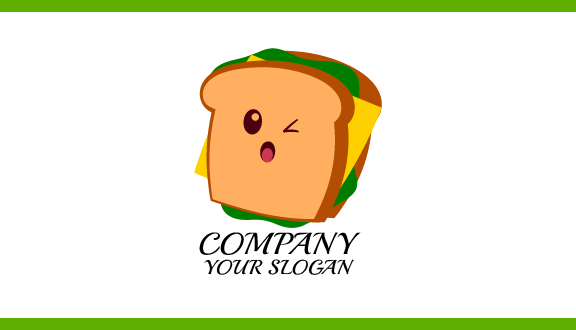Winking Sandwich Food Business Card