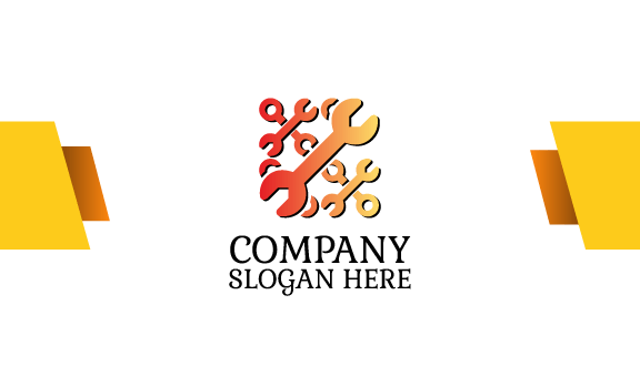 Tarjeta De Presentación De Manitas Con Llave Inglesa