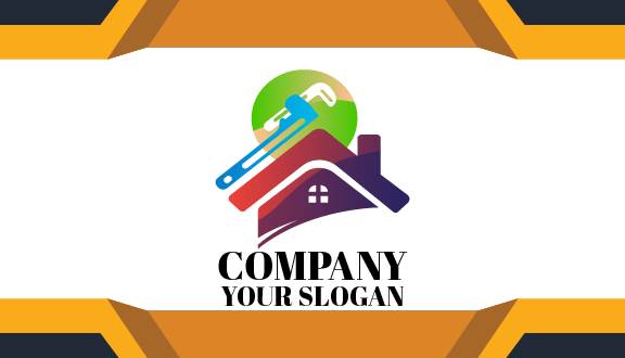 Tarjeta De Presentación De Mejoras Para El Hogar Con Llave