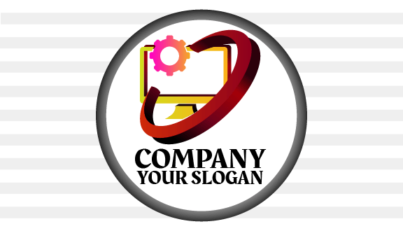 Sarı Bilgisayar Ekranı Kartviziti