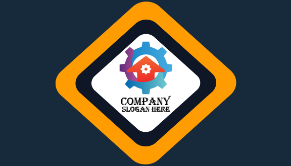 Tarjeta De Presentación Industrial Con Forma De Diamante Amarillo