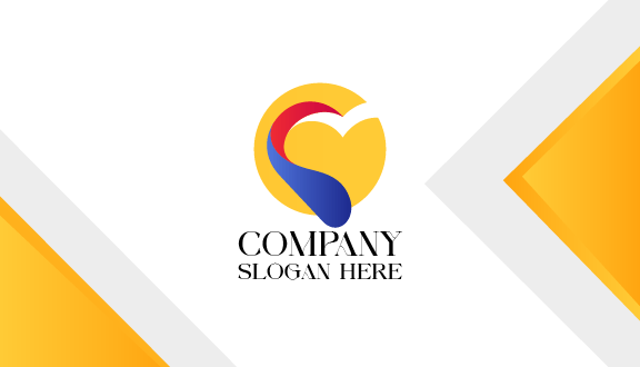 Sarı Kalp Kartvizit