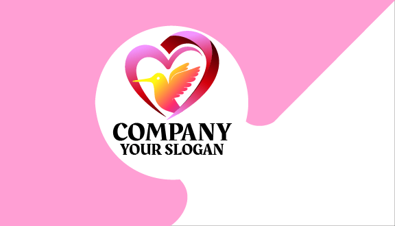 Cartão De Visita De Amor Colibri Amarelo