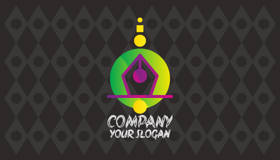 Cartão De Visita Artista De Traços De Tinta Amarela